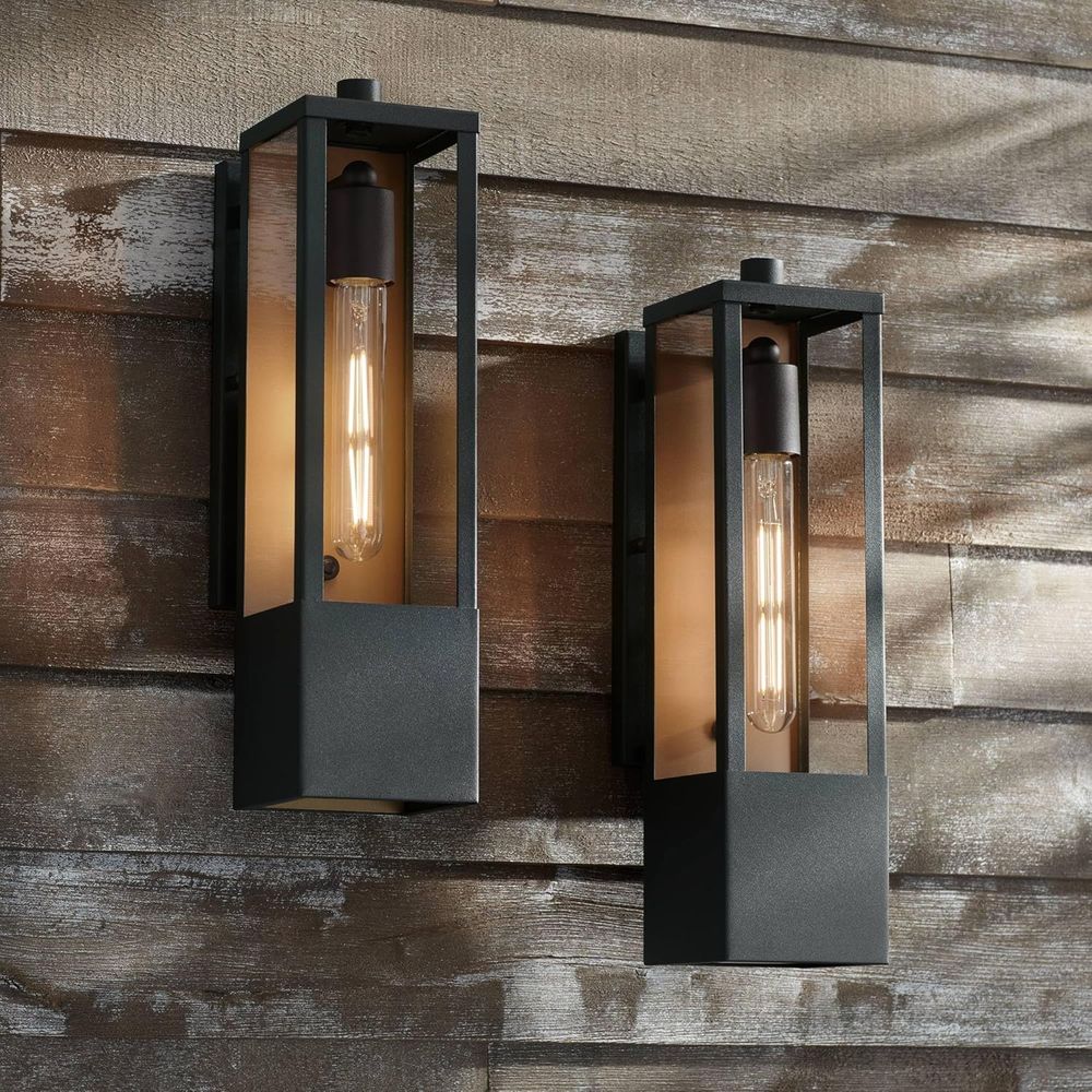 Outdoor Lighting Deck - Outdoor Wall Light Set of 2,
