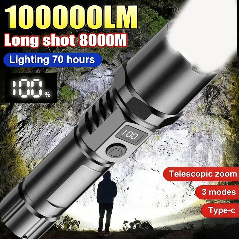 Outdoor Lighting Lowes - Powerful Led Handheld Flashlight Portable Rechargeable