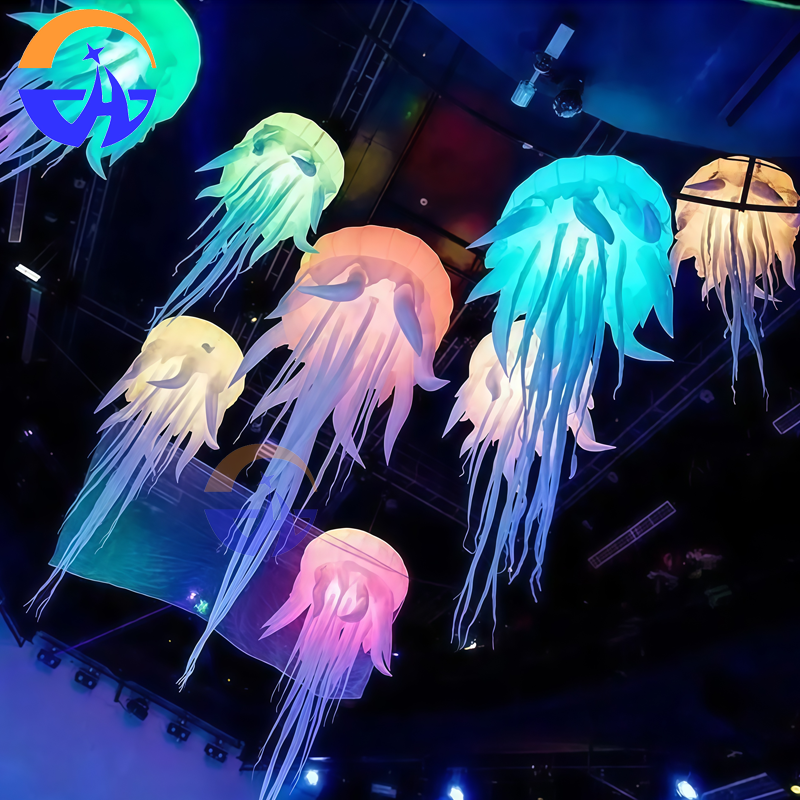 Outdoor Lighting Jellyfish - Giant LED Glowing Inflatable Jellyfish Hanging