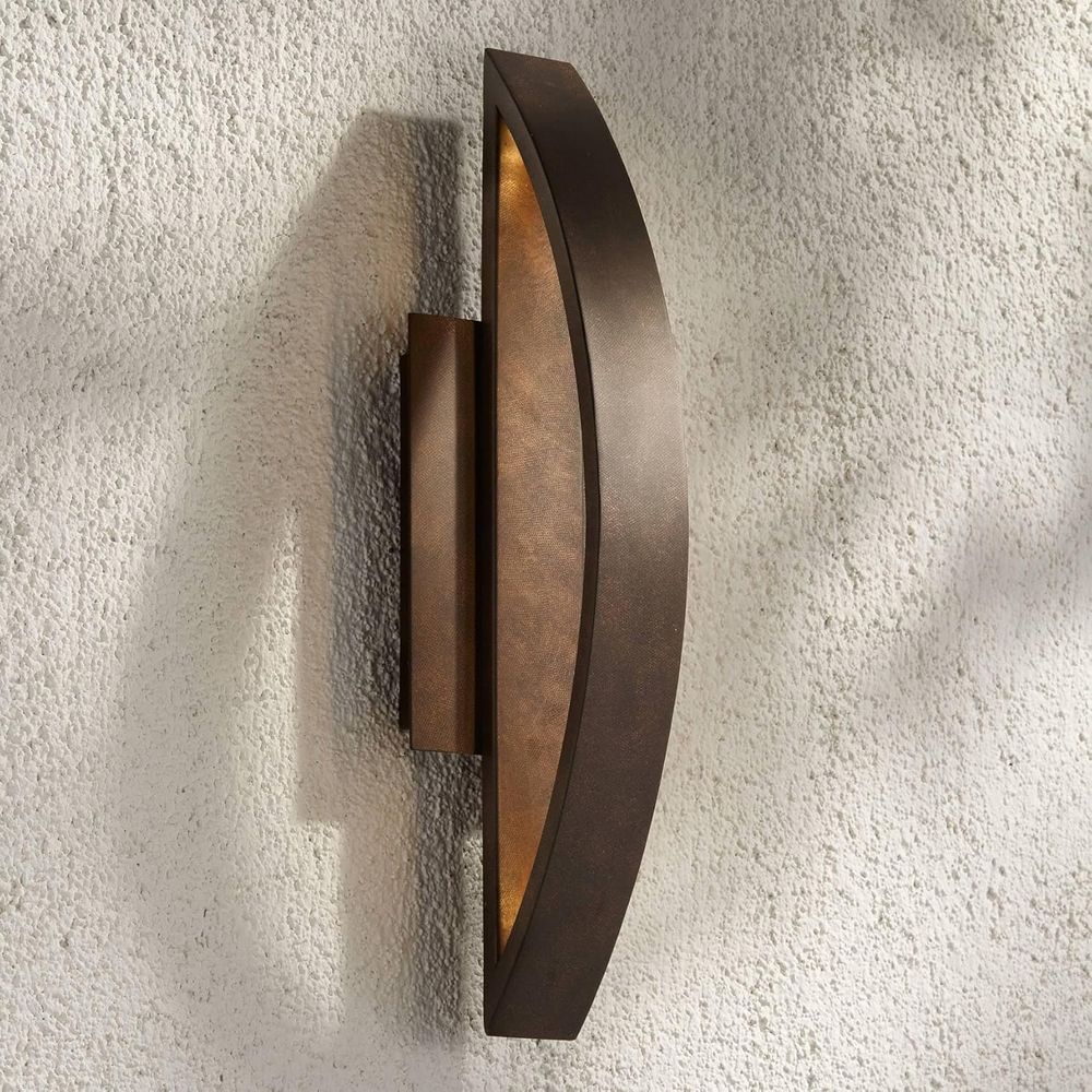 Outdoor Lighting Deck - LED Outdoor Wall Light, Mottled Copper
