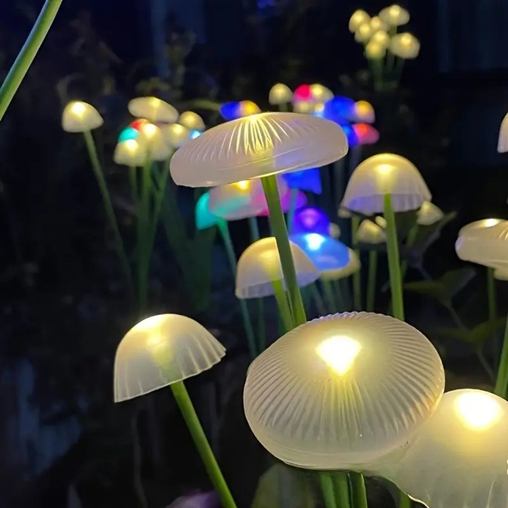Outdoor Lighting Jellyfish - Solar Garden LED Jellyfish Mushroom Lamp