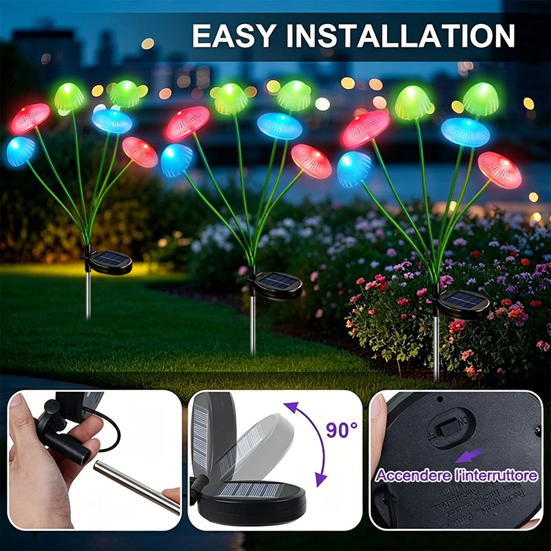Solar Powered Outdoor LED Jell - Outdoor Lighting Jellyfish avis et prix