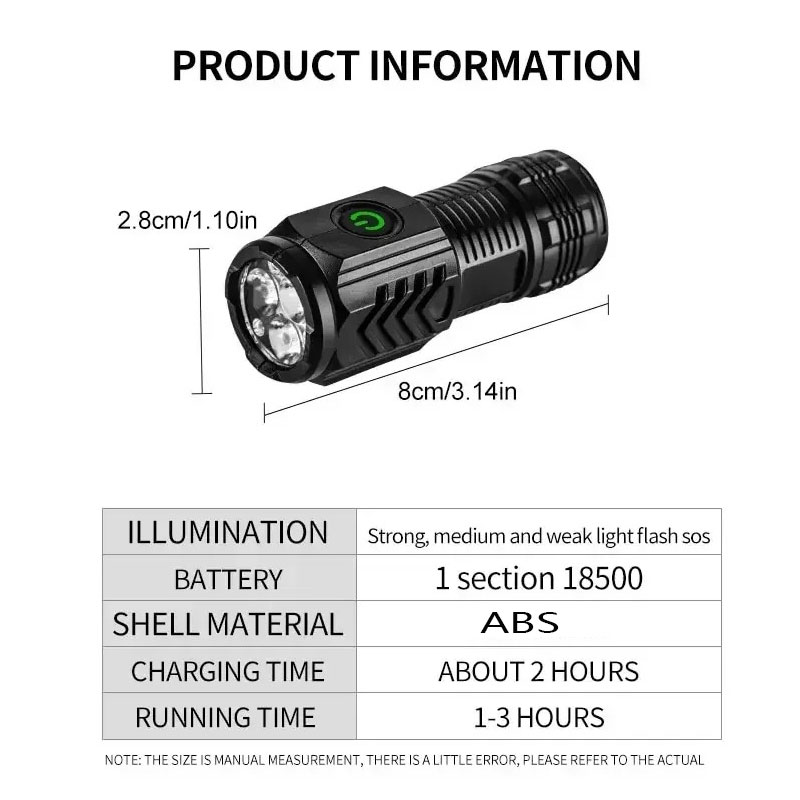 Mini 3 LED Flashlight With Pen - Outdoor Lighting Lowes avis et prix