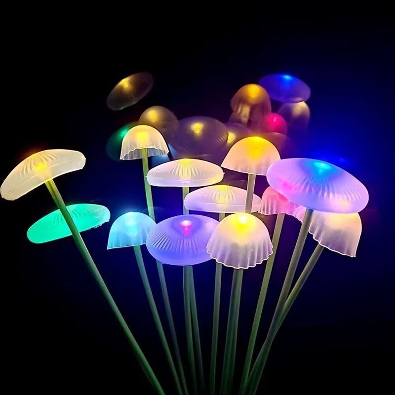 Solar jellyfish mushroom stake - Outdoor Lighting Jellyfish avis et prix