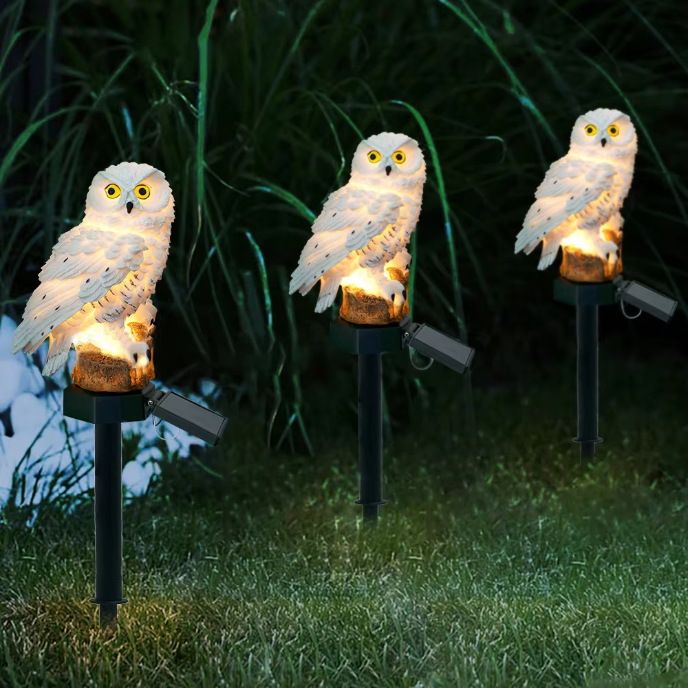 Solar light owl animal sculptu - Outdoor Lighting Effects avis et prix