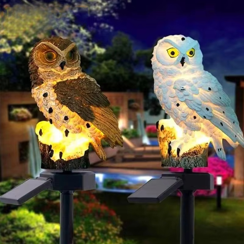 Solar light owl animal sculptu - Outdoor Lighting Effects avis et prix