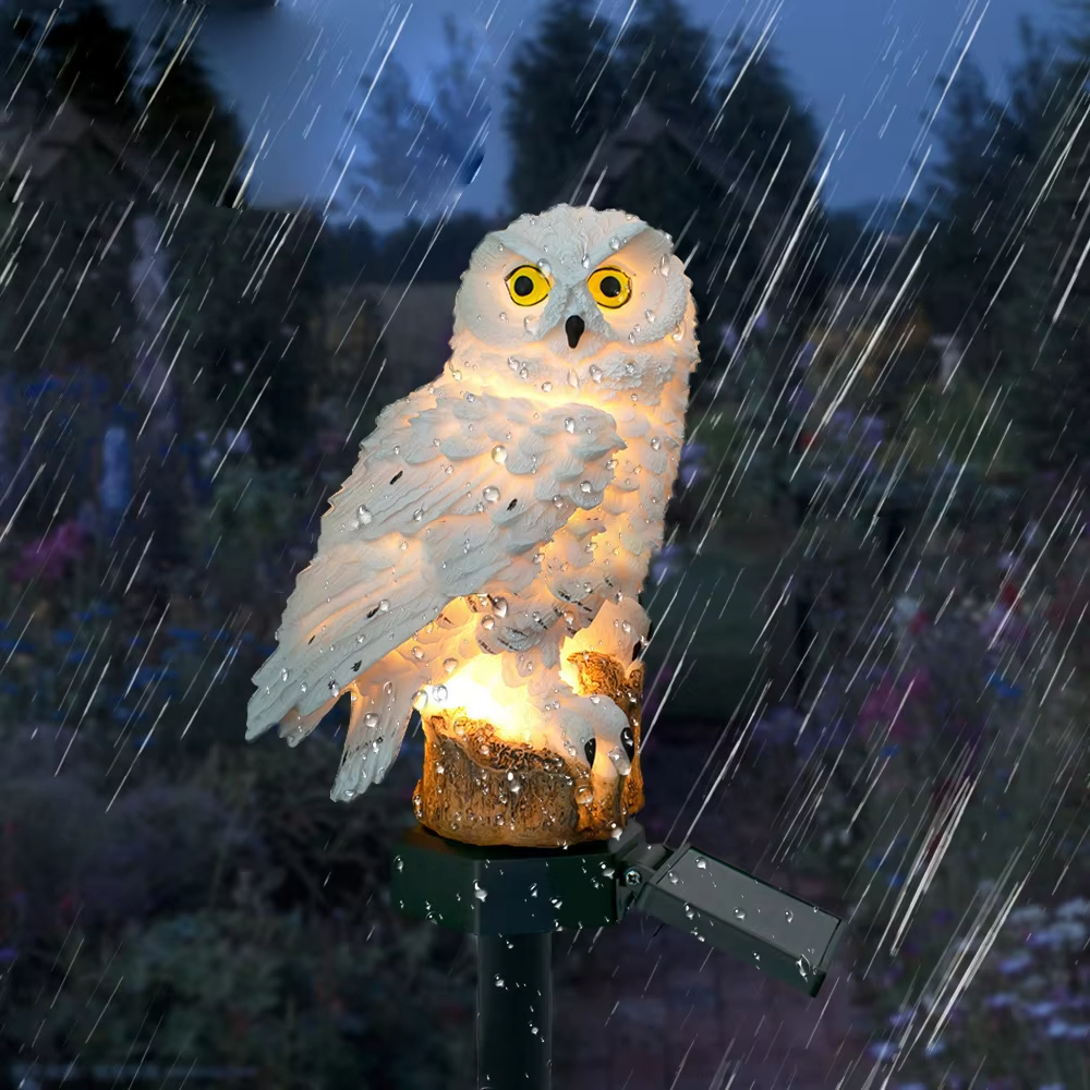 Solar light owl animal sculptu - Outdoor Lighting Effects avis et prix