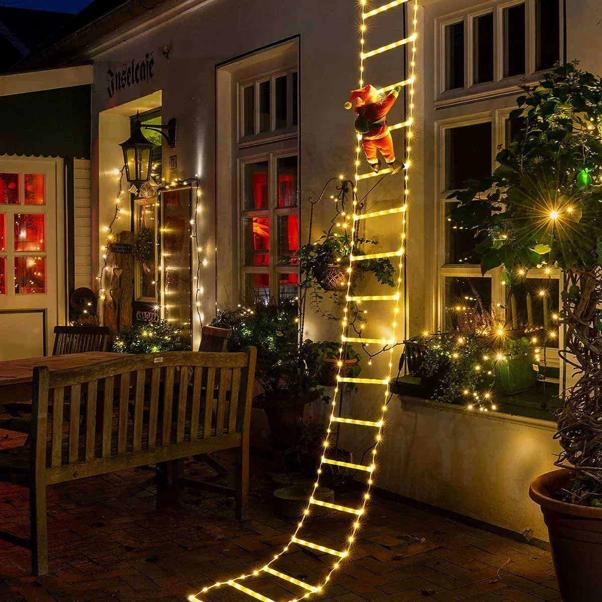 LED Ladder Light for Santa Cla - Xmas Outdoor Lighting Decorations avis et prix