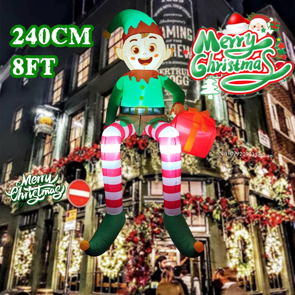 8FT Christmas Inflatable Trim  - Xmas Outdoor Lighting Decorations avis et prix