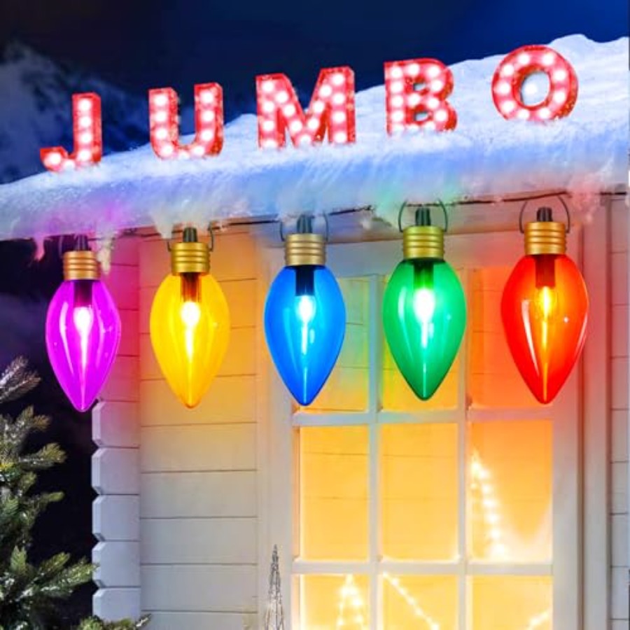 11Feet 5 LED Super Jumbo Chris - Xmas Outdoor Lighting Decorations avis et prix