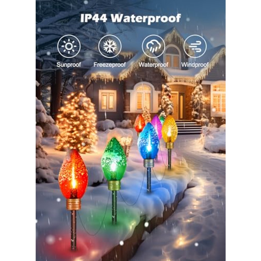 11Feet 5 LED Super Jumbo Chris - Xmas Outdoor Lighting Decorations avis et prix