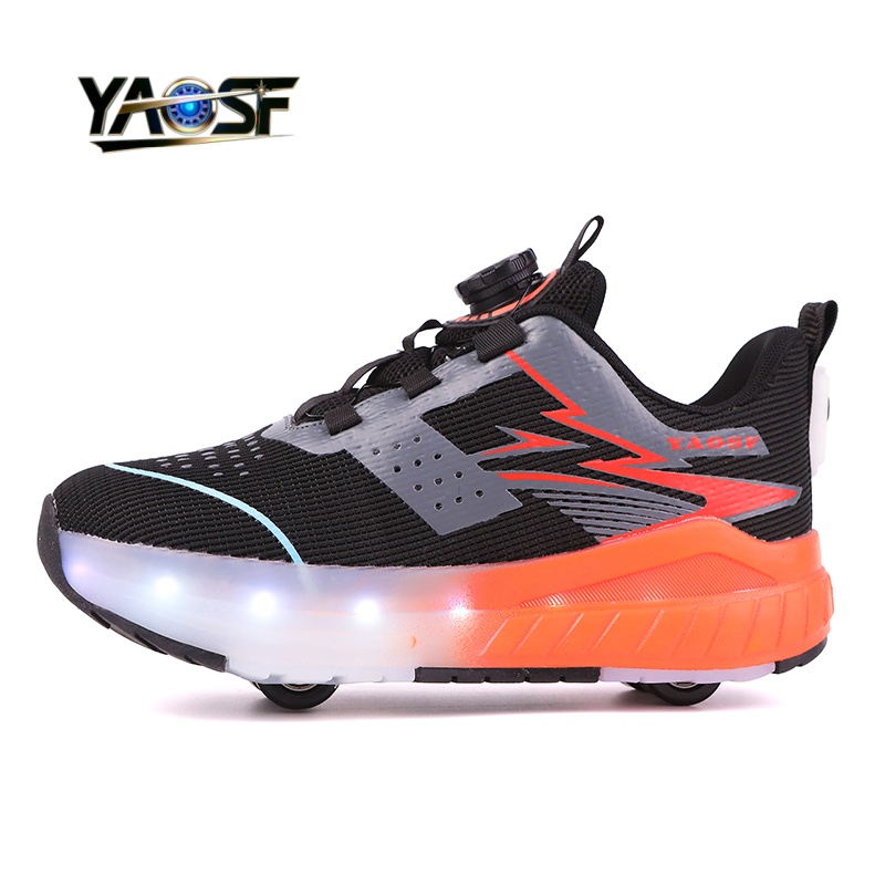 Kids 4-Wheel LED Light Up Shoe - Outdoor Lighting Effects avis et prix