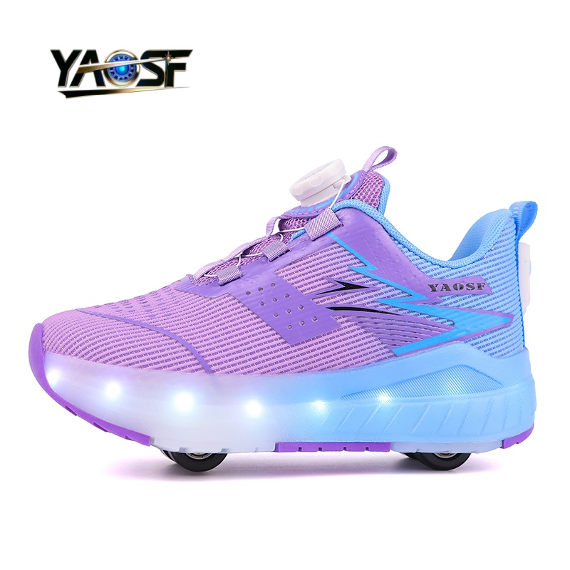 Kids 4-Wheel LED Light Up Shoe - Outdoor Lighting Effects avis et prix