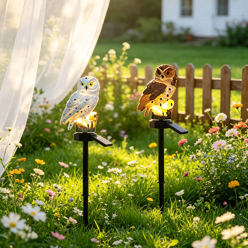Owl Solar Light, Resin Owl Gro - Outdoor Lighting Setup avis et prix
