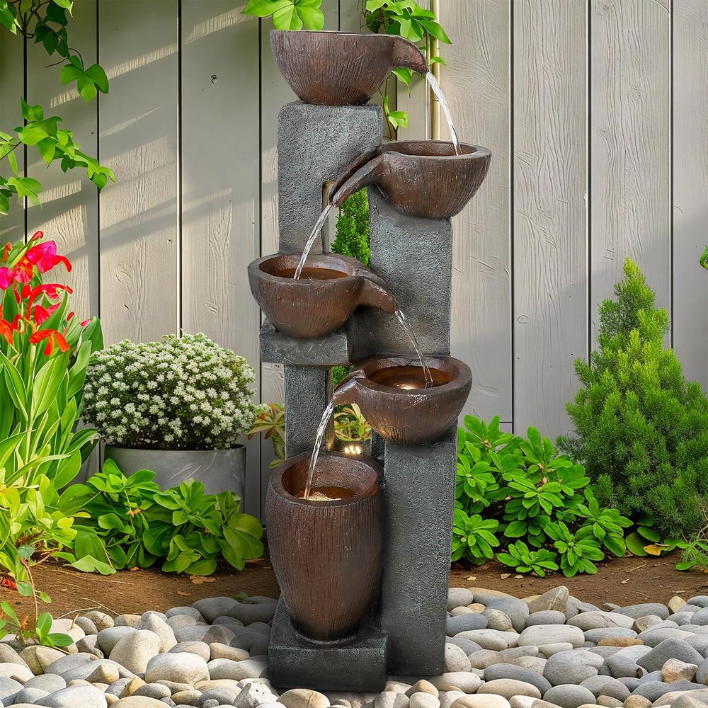 39” H ern Outdoor ountain - 5  - Outdoor Lighting Deck avis et prix