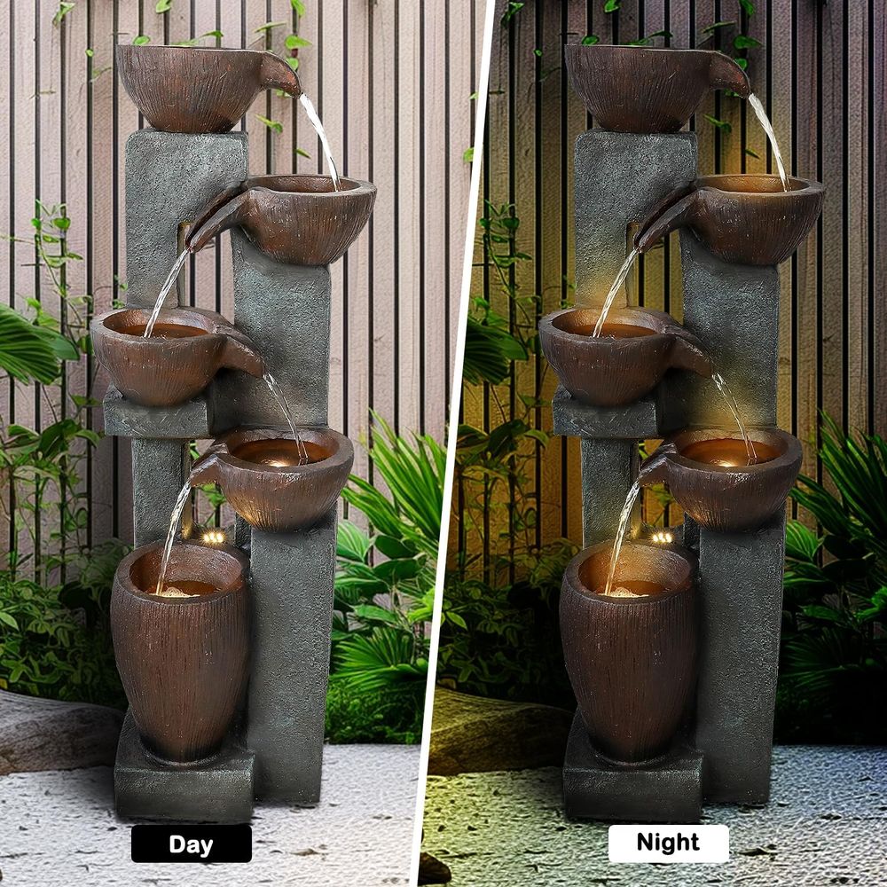 39” H ern Outdoor ountain - 5  - Outdoor Lighting Deck avis et prix