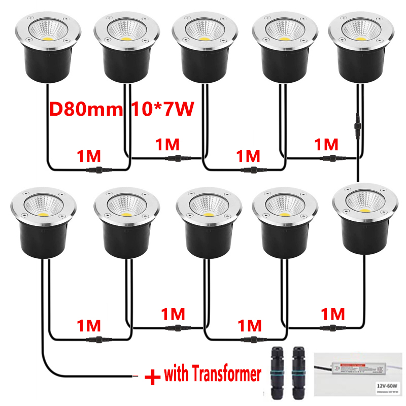 12V LED In-ground Light IP67 W - Outdoor Lighting Underground Wiring avis et prix