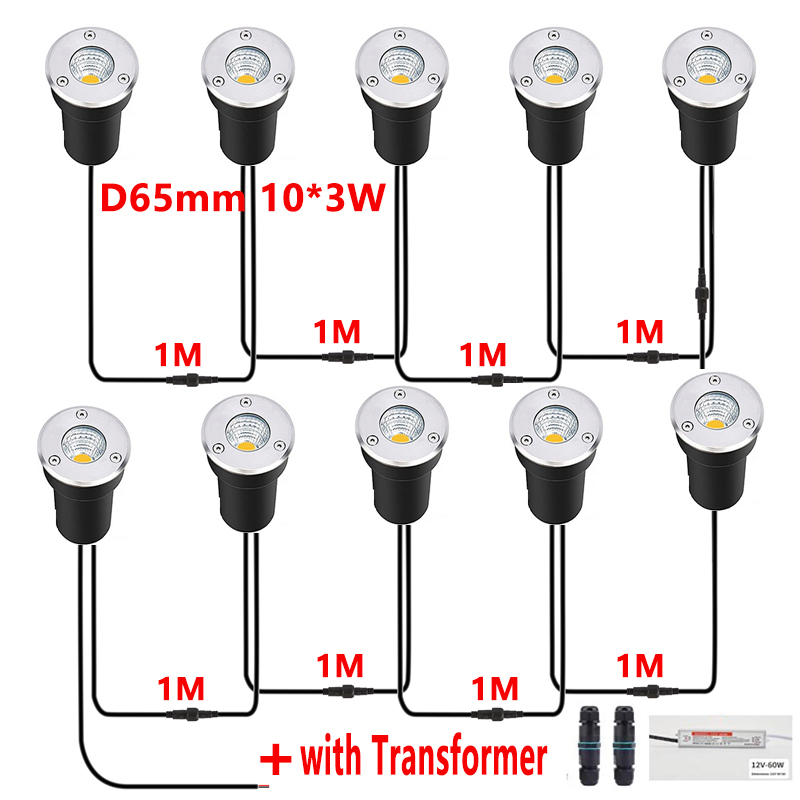 12V LED In-ground Light IP67 W - Outdoor Lighting Underground Wiring avis et prix