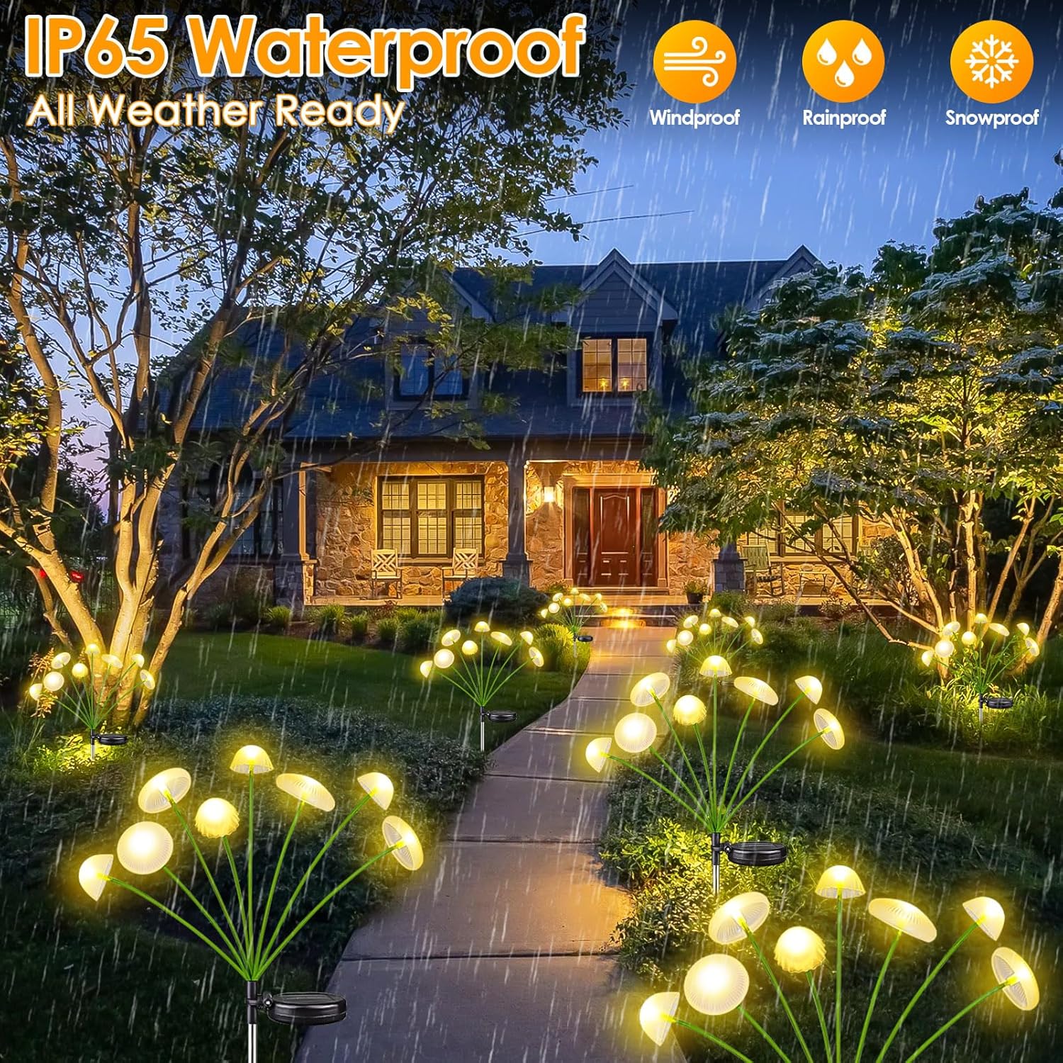 LED solar jellyfish mushroom l - Outdoor Lighting Jellyfish avis et prix
