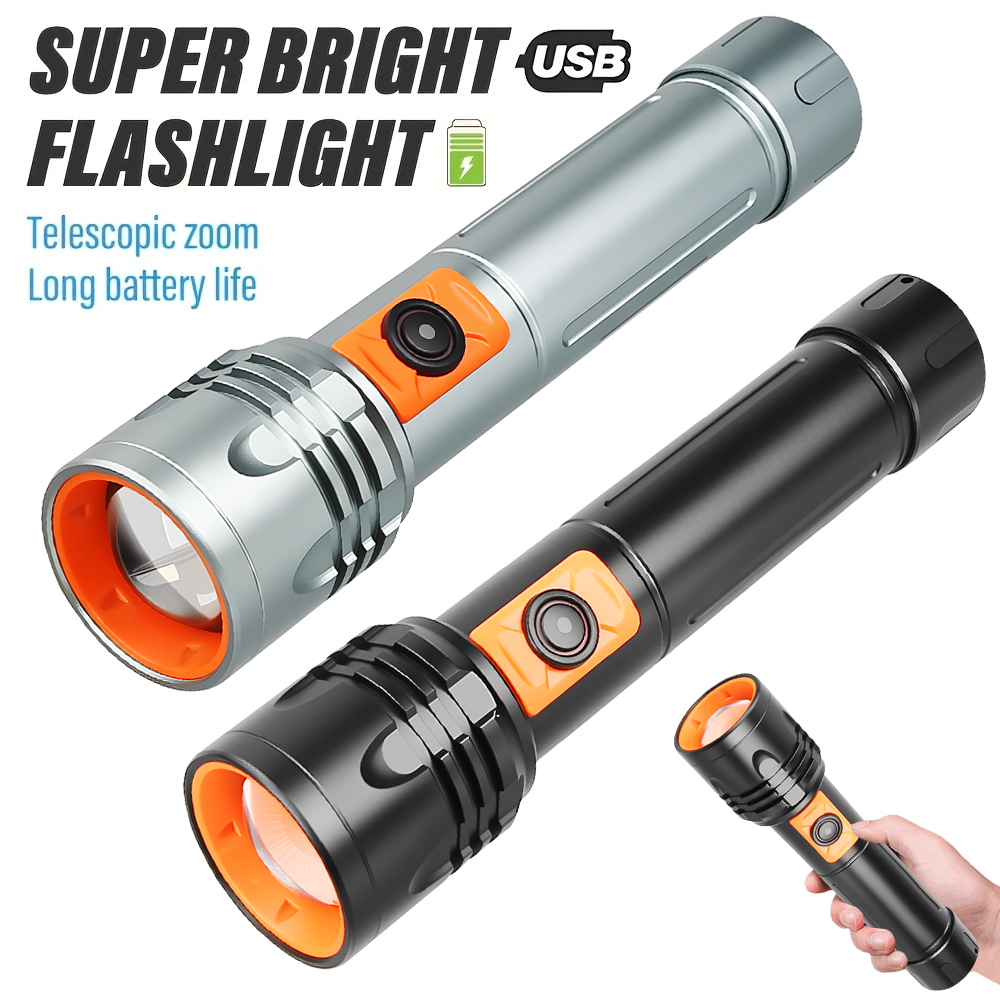 High Power LED Flashlight USB  - Outdoor Lighting Lowes avis et prix