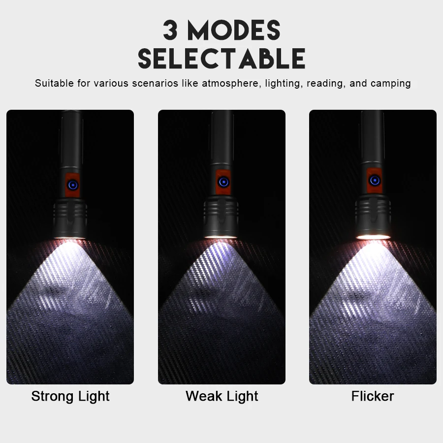 High Power LED Flashlight USB  - Outdoor Lighting Lowes avis et prix