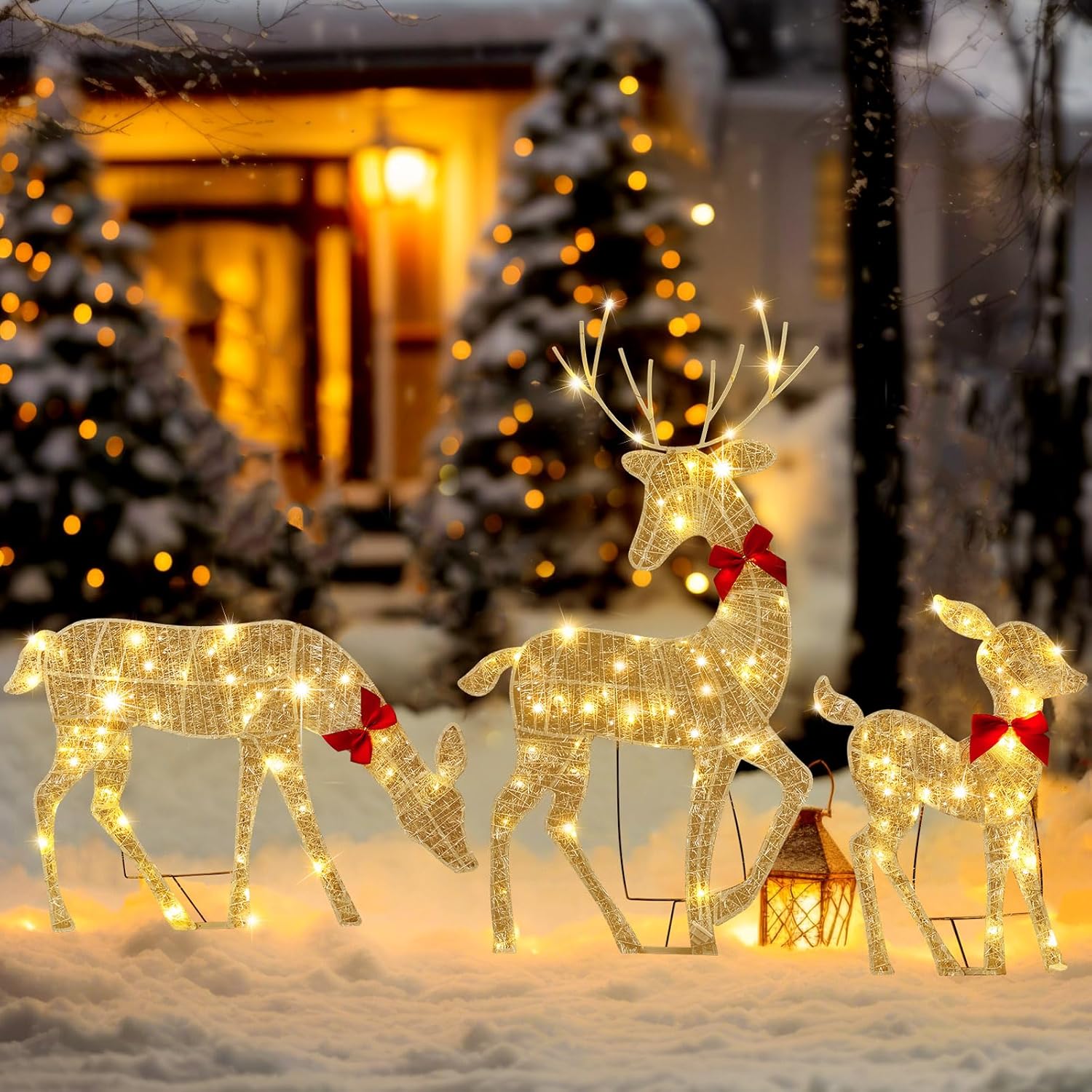 2D Lighted Reindeer Christmas  - Xmas Outdoor Lighting Decorations avis et prix