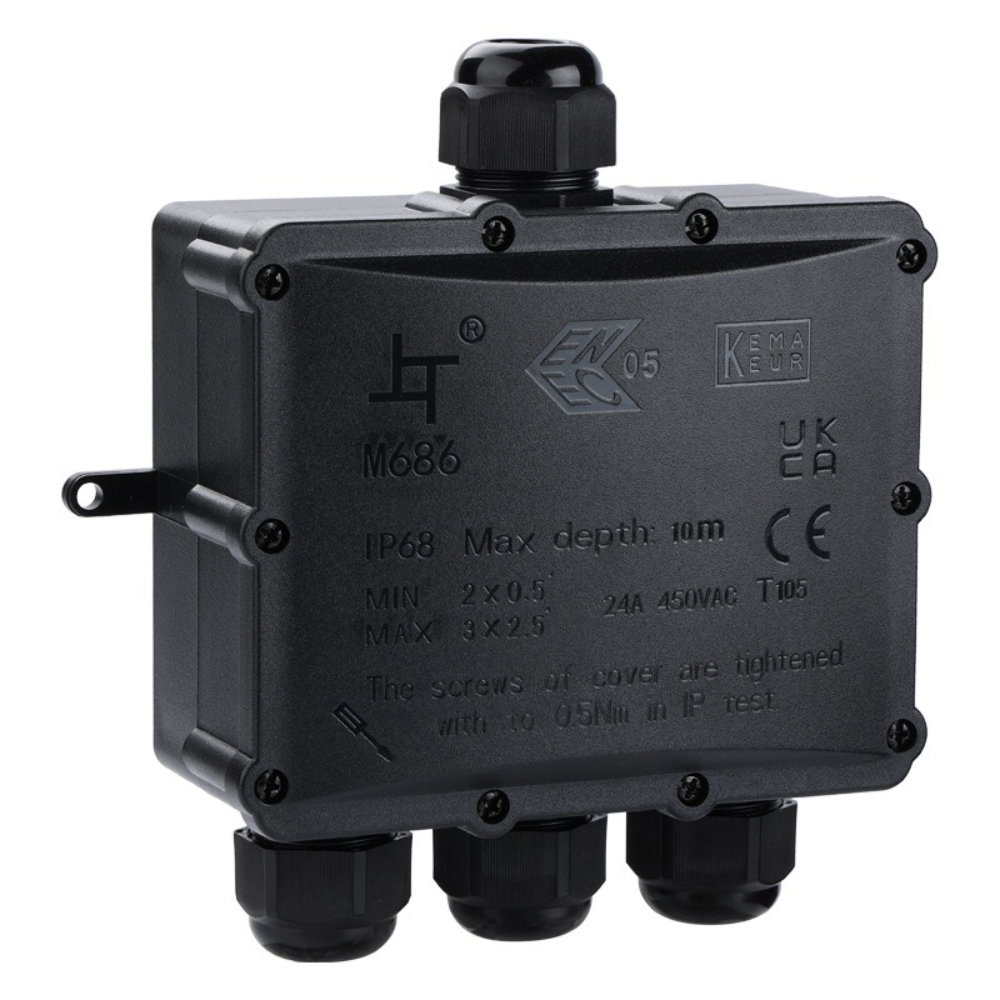 4Way 1In3Out IP68 Waterproof 4 - Outdoor Lighting Underground Wiring avis et prix