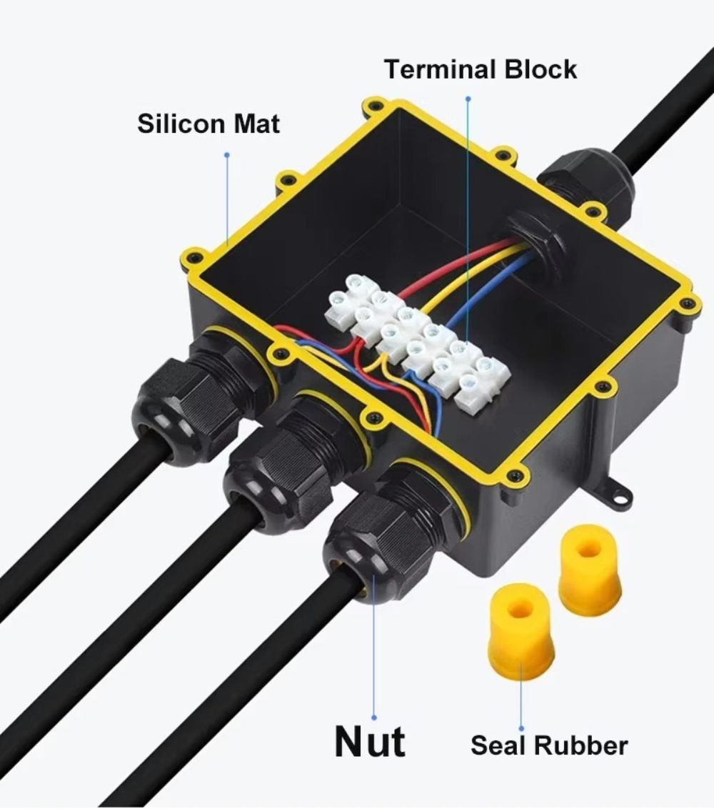 4Way 1In3Out IP68 Waterproof 4 - Outdoor Lighting Underground Wiring avis et prix
