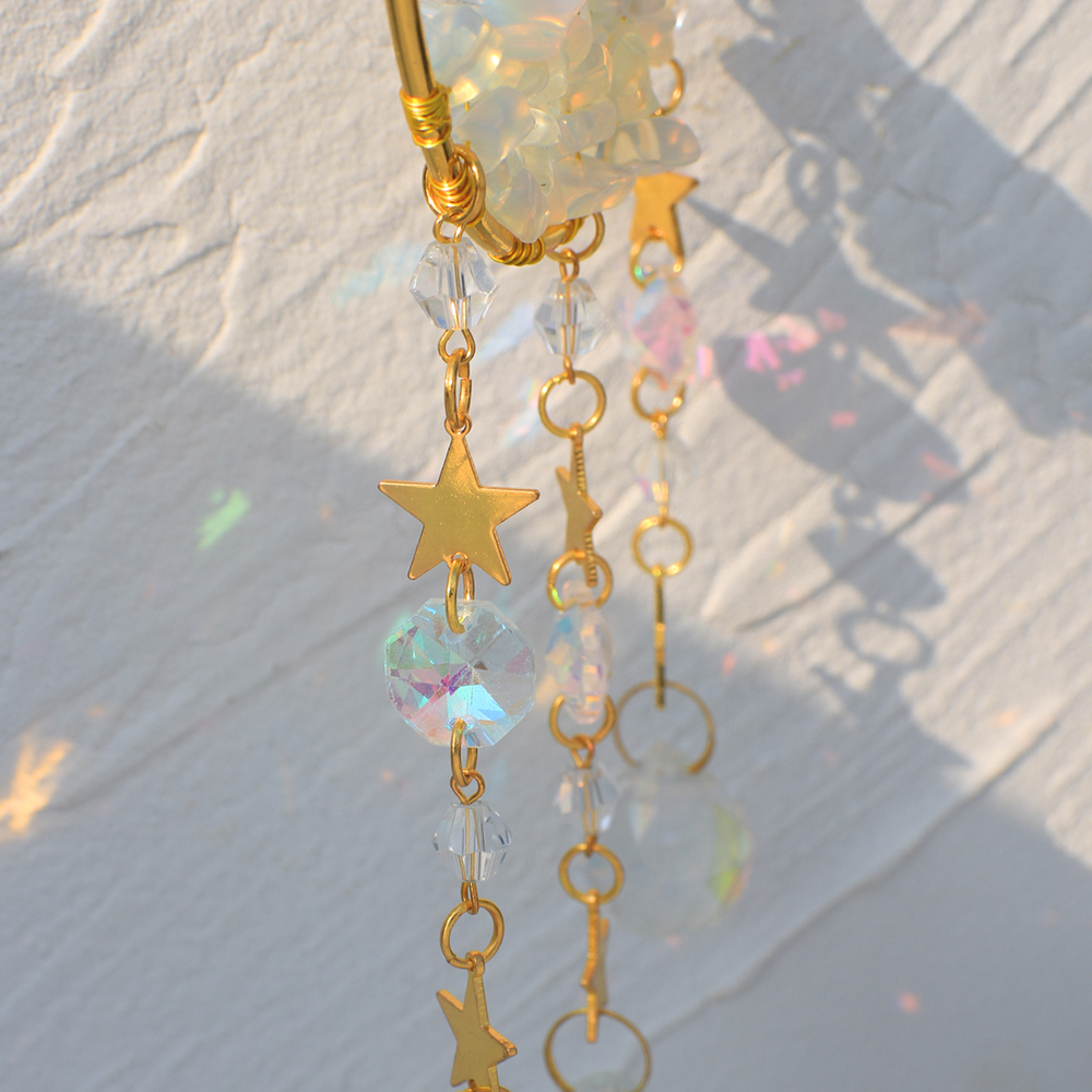 Crystal  Suncatcher Moon Ameth - Xmas Outdoor Lighting Decorations avis et prix