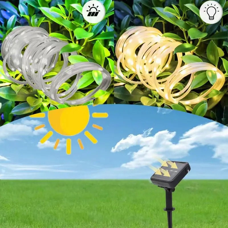 Solar Xmas Rope Light Outdoor  - Xmas Outdoor Lighting Decorations avis et prix
