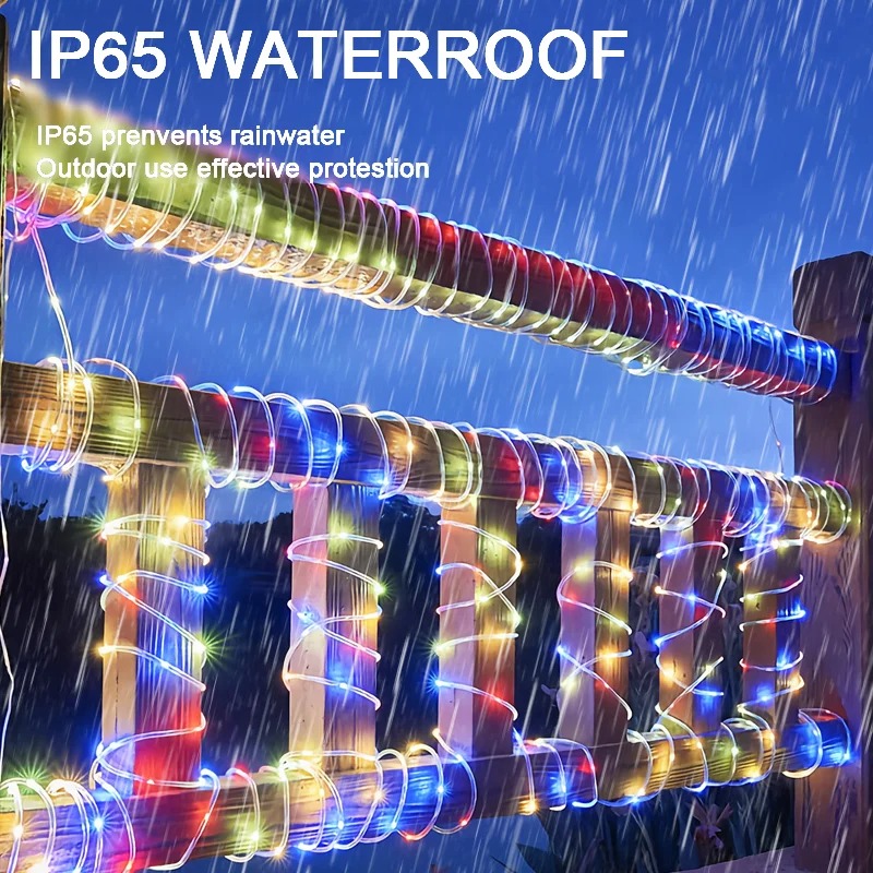 Solar Xmas Rope Light Outdoor  - Xmas Outdoor Lighting Decorations avis et prix