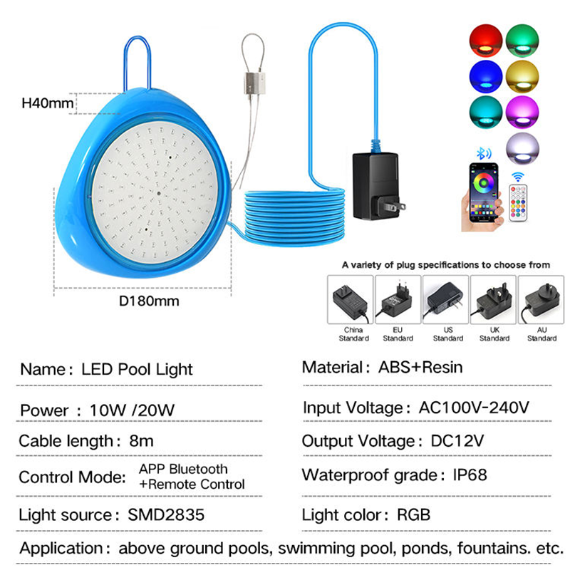 20W Led Swimming Pool Light Ip - Pond Light Submersible avis et prix