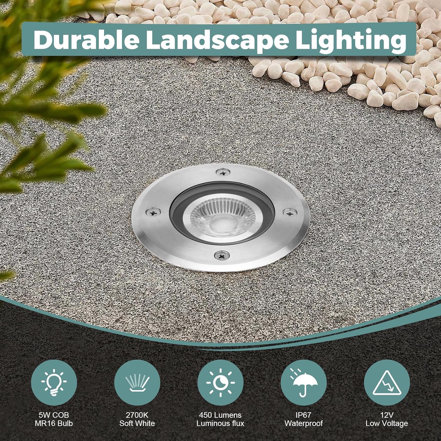 6 Pack Low Voltage Landscape L - Outdoor Lighting Underground Wiring avis et prix
