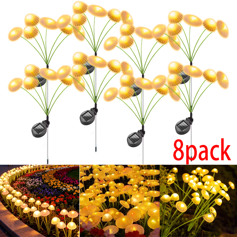 8packs LEDs Outdoor Solar Lamp - Outdoor Lighting Jellyfish avis et prix