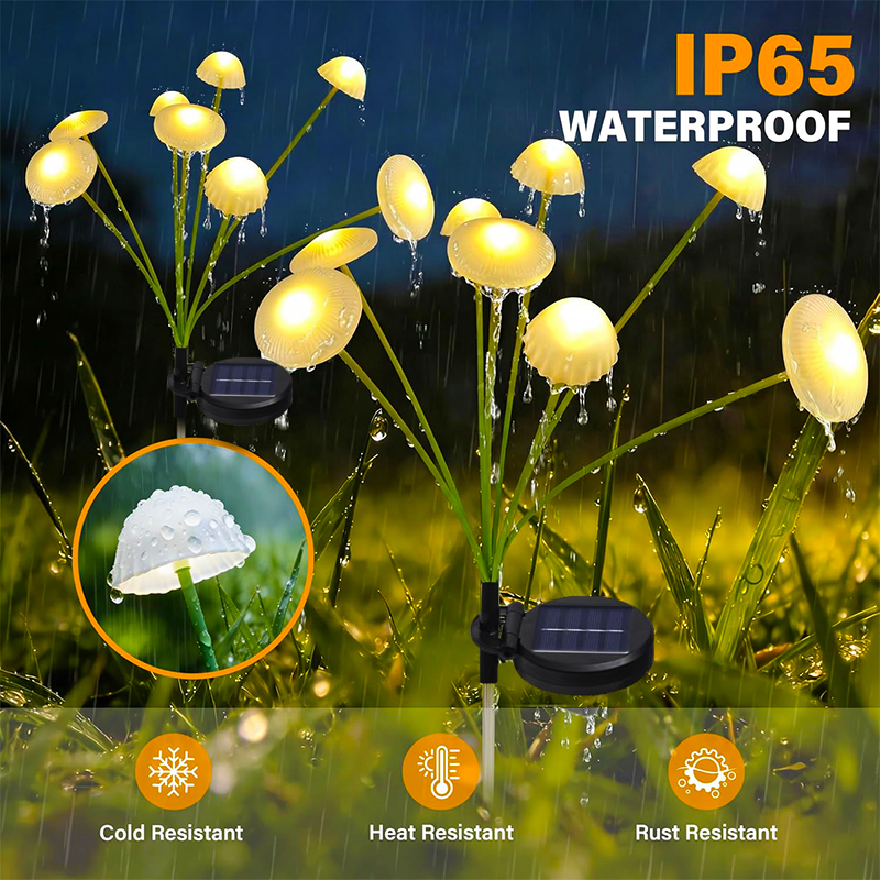8packs LEDs Outdoor Solar Lamp - Outdoor Lighting Jellyfish avis et prix