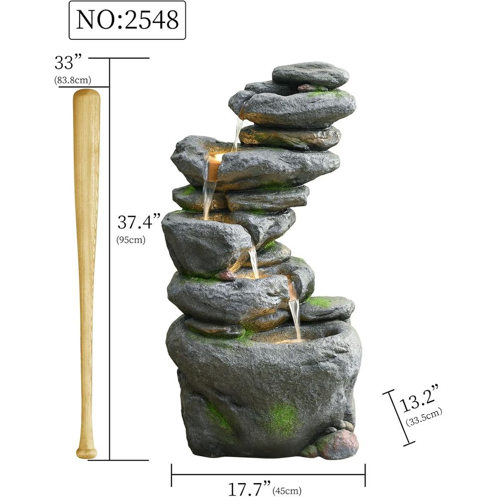 38 5-Tier Outdoor Waterfall Fo - Outdoor Lighting Deck avis et prix