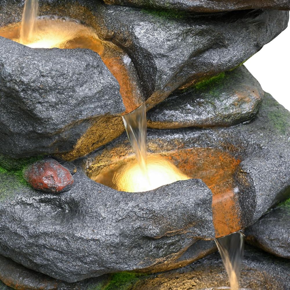 38 5-Tier Outdoor Waterfall Fo - Outdoor Lighting Deck avis et prix