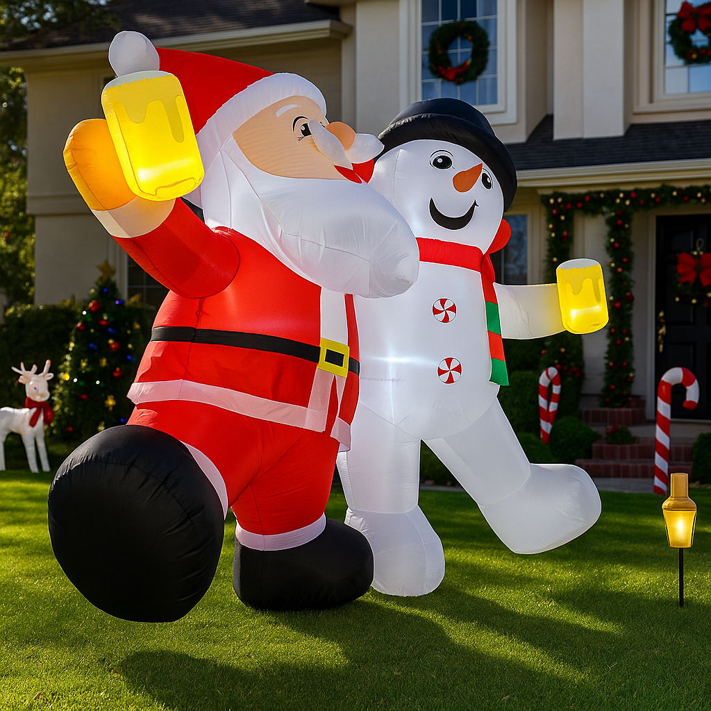1.8M/5.9FT Inflatable Santa Cl - Xmas Outdoor Lighting Decorations avis et prix