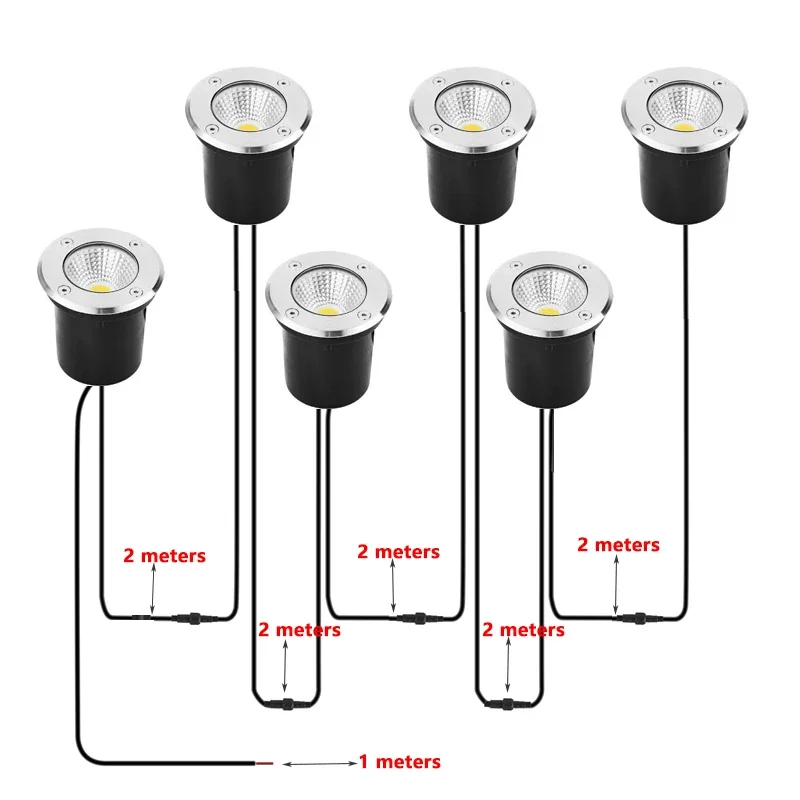 2-Meter IP67 Waterproof LED Un - Outdoor Lighting Underground Wiring avis et prix