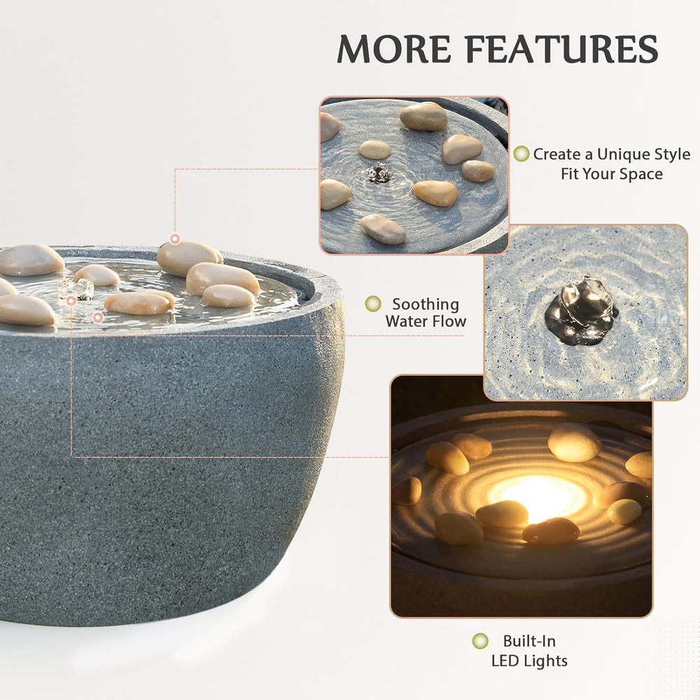 Gray 10.6 Tall Outdoor Resin W - Outdoor Lighting Deck avis et prix