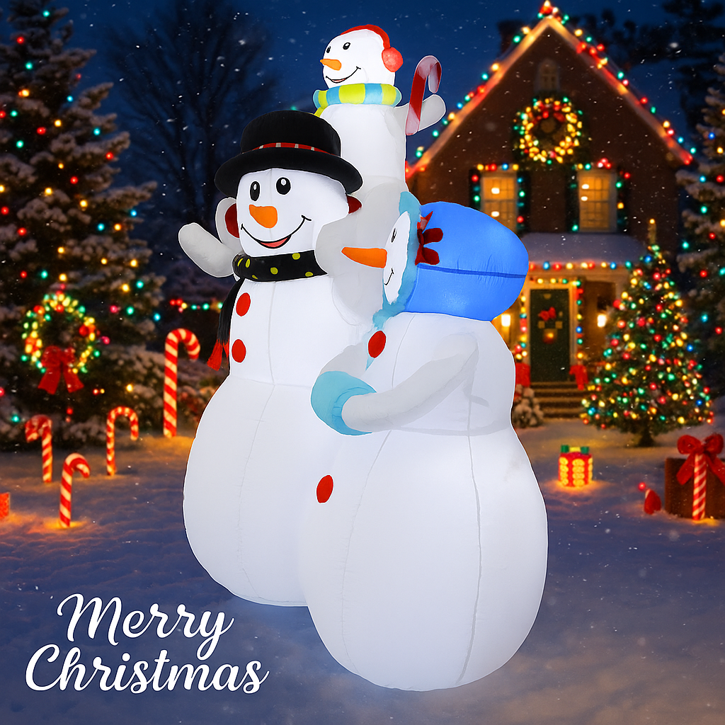 5.91FT Inflatable Toy Snowman  - Xmas Outdoor Lighting Decorations avis et prix