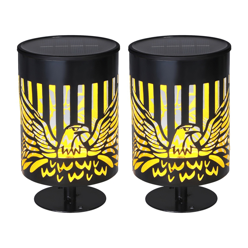 2 Pack Solar Fence Lights Meta - Outdoor Lighting Deck avis et prix