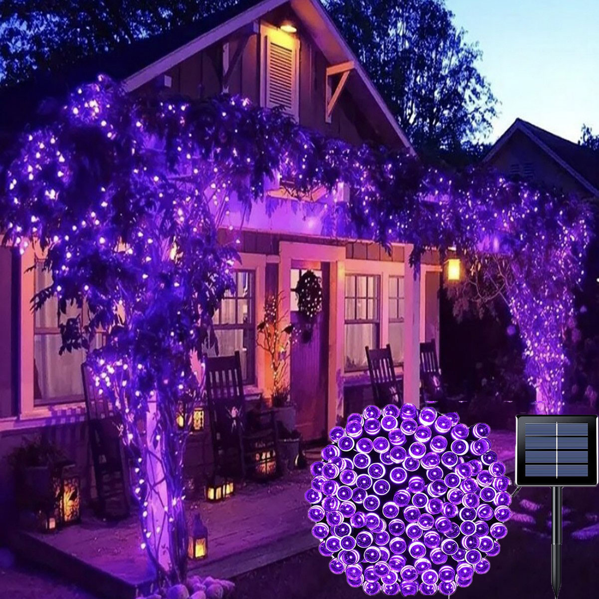 Solar String Light Fairy Outdo - Xmas Outdoor Lighting Decorations avis et prix