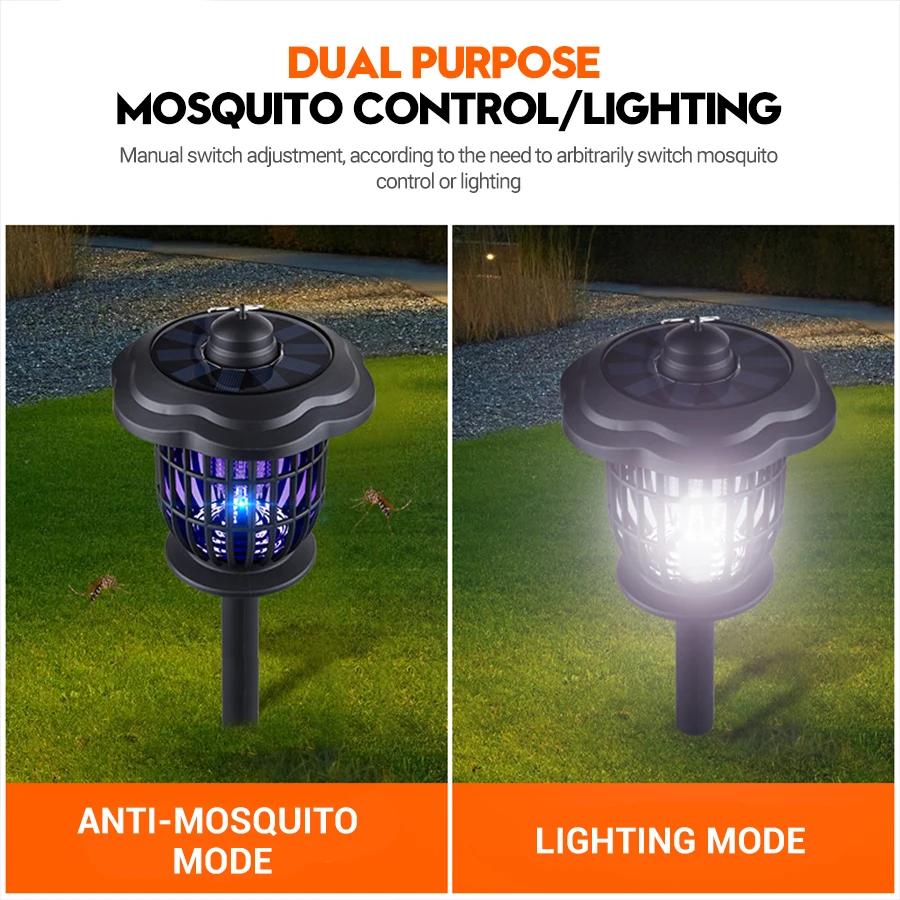 2-in-1 1200mAh LED Solar Light - Outdoor Lighting Effects avis et prix