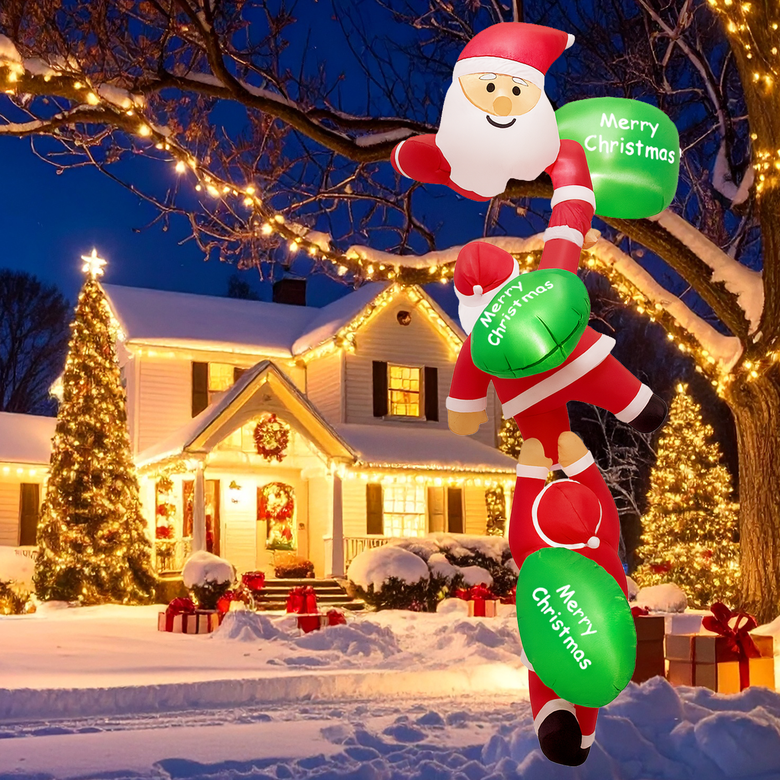 8FT Christmas Inflatable Outdo - Xmas Outdoor Lighting Decorations avis et prix