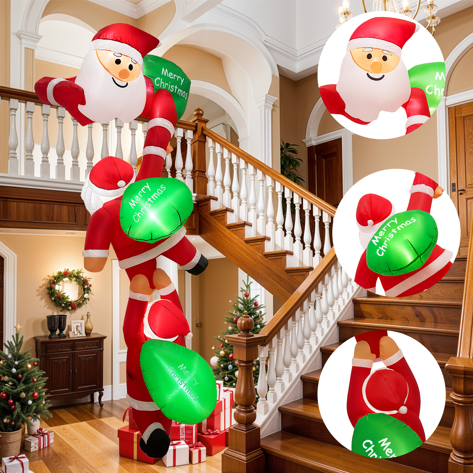 8FT Christmas Inflatable Outdo - Xmas Outdoor Lighting Decorations avis et prix