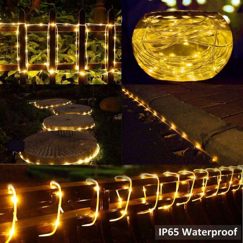 Solar Tube Rope Led Fairy Ligh - Xmas Outdoor Lighting Decorations avis et prix