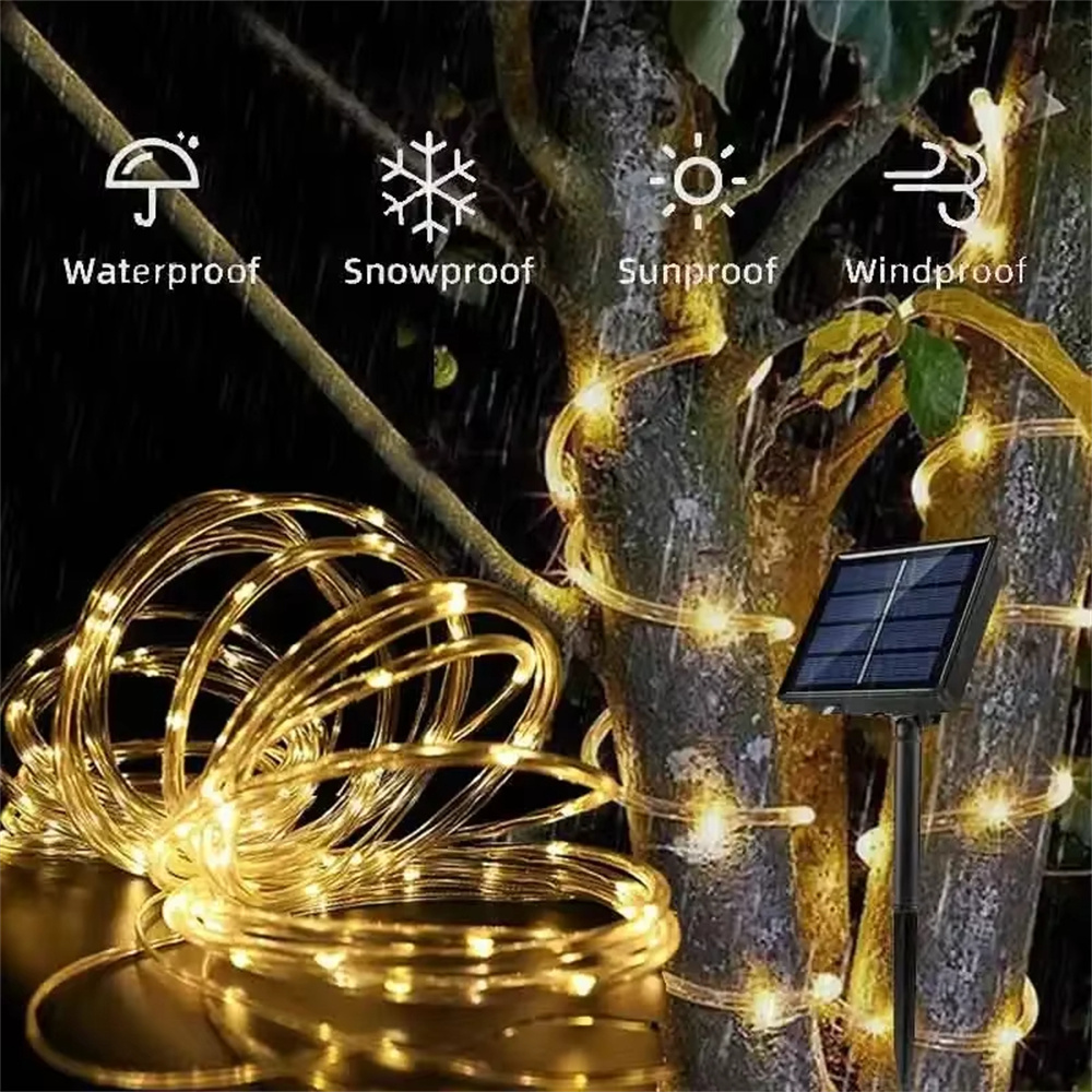 Solar Tube Rope Led Fairy Ligh - Xmas Outdoor Lighting Decorations avis et prix
