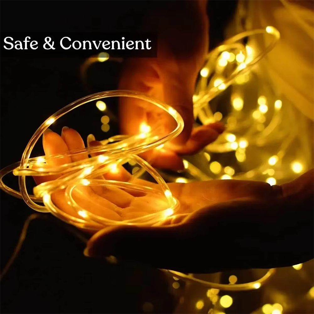Solar Tube Rope Led Fairy Ligh - Xmas Outdoor Lighting Decorations avis et prix
