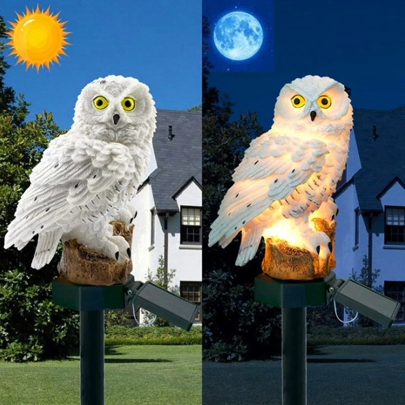 Solar Owl Statue Garden Light  - Outdoor Lighting Setup avis et prix
